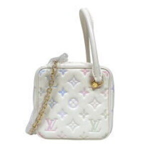 Louis Vuitton Square Bag White Monogram Leather